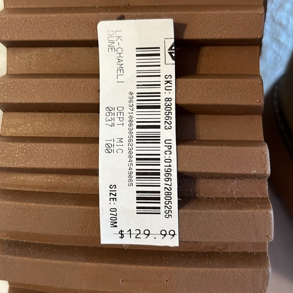 Lucky Brand Tan Ankle Booties with Side Zipper - Picture 12 of 12